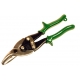 MIDWEST Right hand aviation snip - cuts right curves and cuts straight - GREEN - 245mm